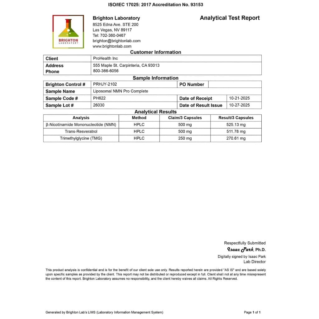 Liposomal NMN Pro Complete™ 4